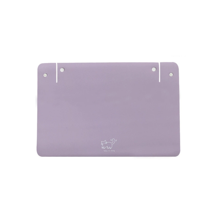 Foldable Semi-Enclosed PU Leather Pet Food Mat