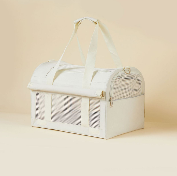 Oxford Dome Pet Travel Carrier with Side Opening for Cats &amp; Small Dogs