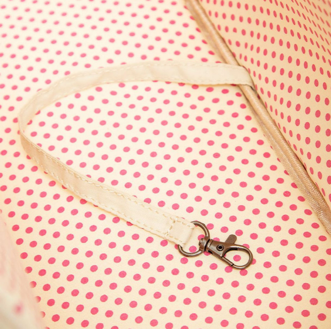 Quilted Side-Opening Pet Carrier Bag with Safety Tether