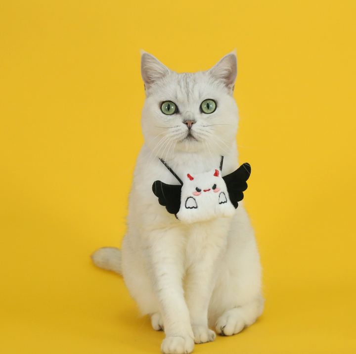 Halloween Pet Bib Collar – Pumpkin, Ghost, Spider &amp; Bat Plush Designs for Cats and Dogs
