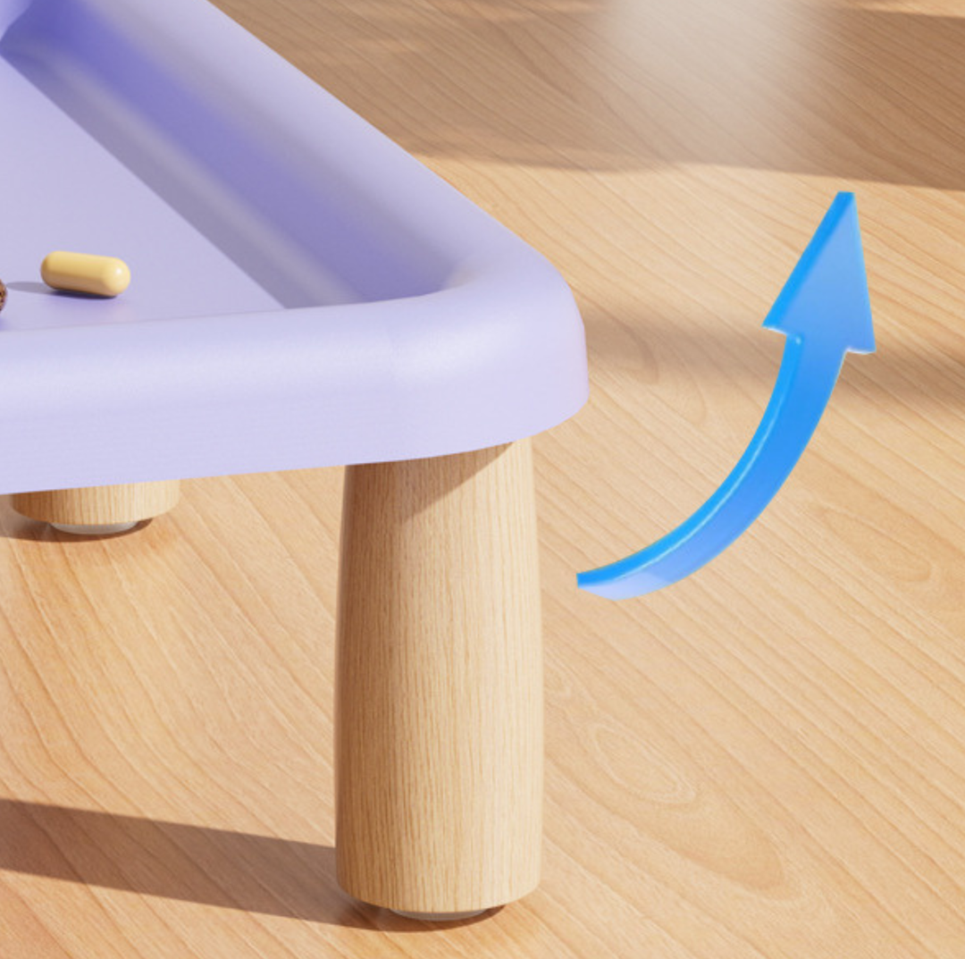 Raised Double Pet Bowl Stand (Bowls Not Included)