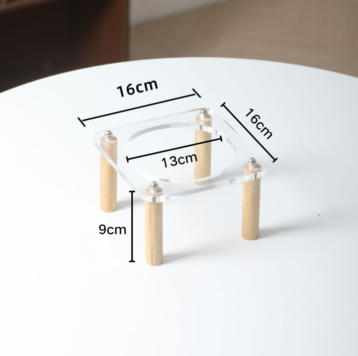 Ceramic Slow Feeder Bowl / Water Bowl with Optional Acrylic Stand