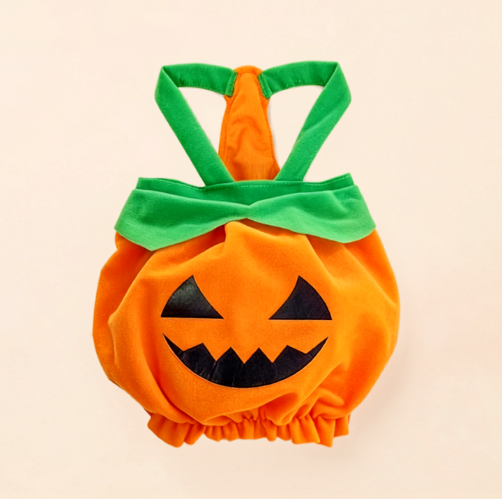 Halloween Pumpkin Pet Costume with Shoulder Straps