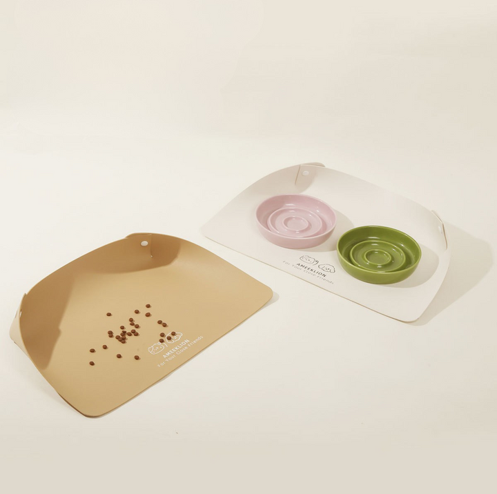Foldable Waterproof PU Feeding Mat – Splash-Proof &amp; Easy-Clean