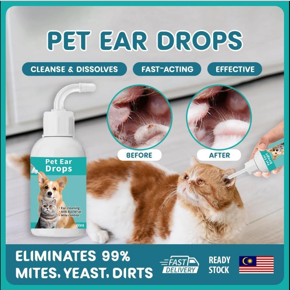 Natural Cat Ear Cleaning Drops
