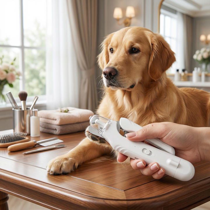 2-in-1 Professional Dog Nail Clipper &amp; Grinder – Ultra-Quiet &amp; Rechargeable
