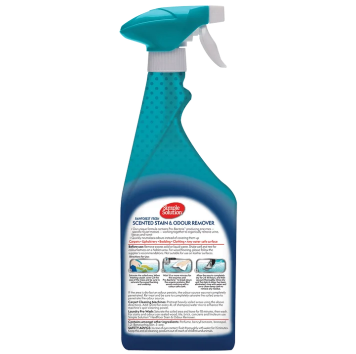 SIMPLE SOLUTION Home Stain &amp; Odour Remover | Rainforest Fresh 750ml