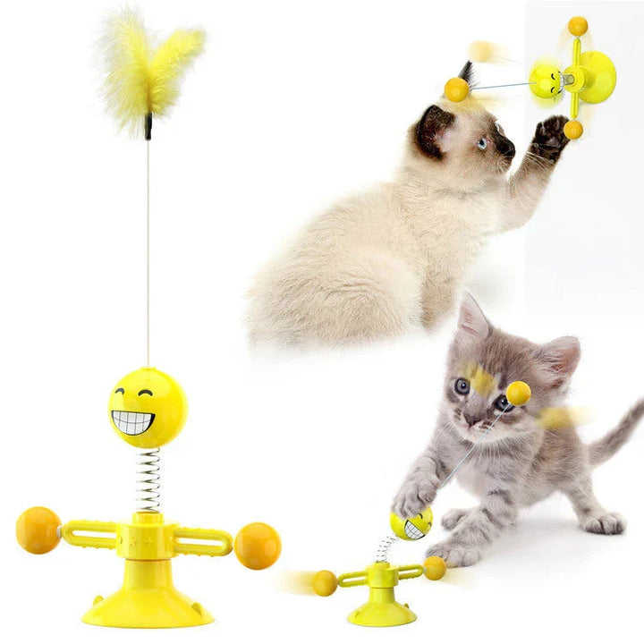 Cat Fun &amp; Scratching Windmill - PlaySpin