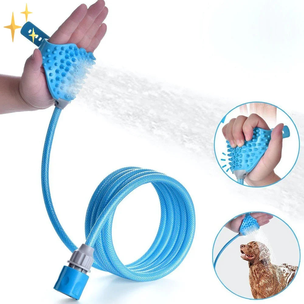 PetClean Glove with Built-In Brush &amp; Hose Connection