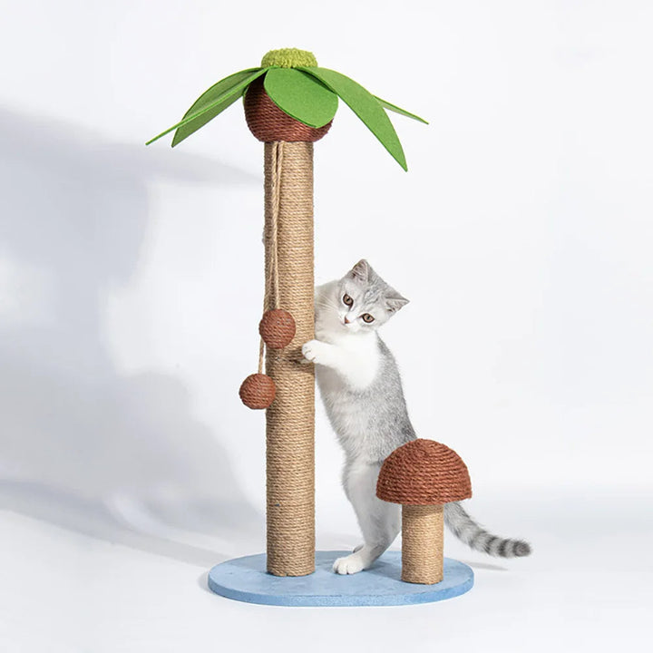 Sisal Cat Palm &amp; Mushroom Scratching Post