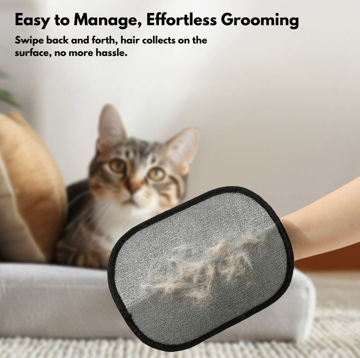 Electrostatic Pet Hair Removal Glove for Clothing, Sofas &amp; Pet Furniture