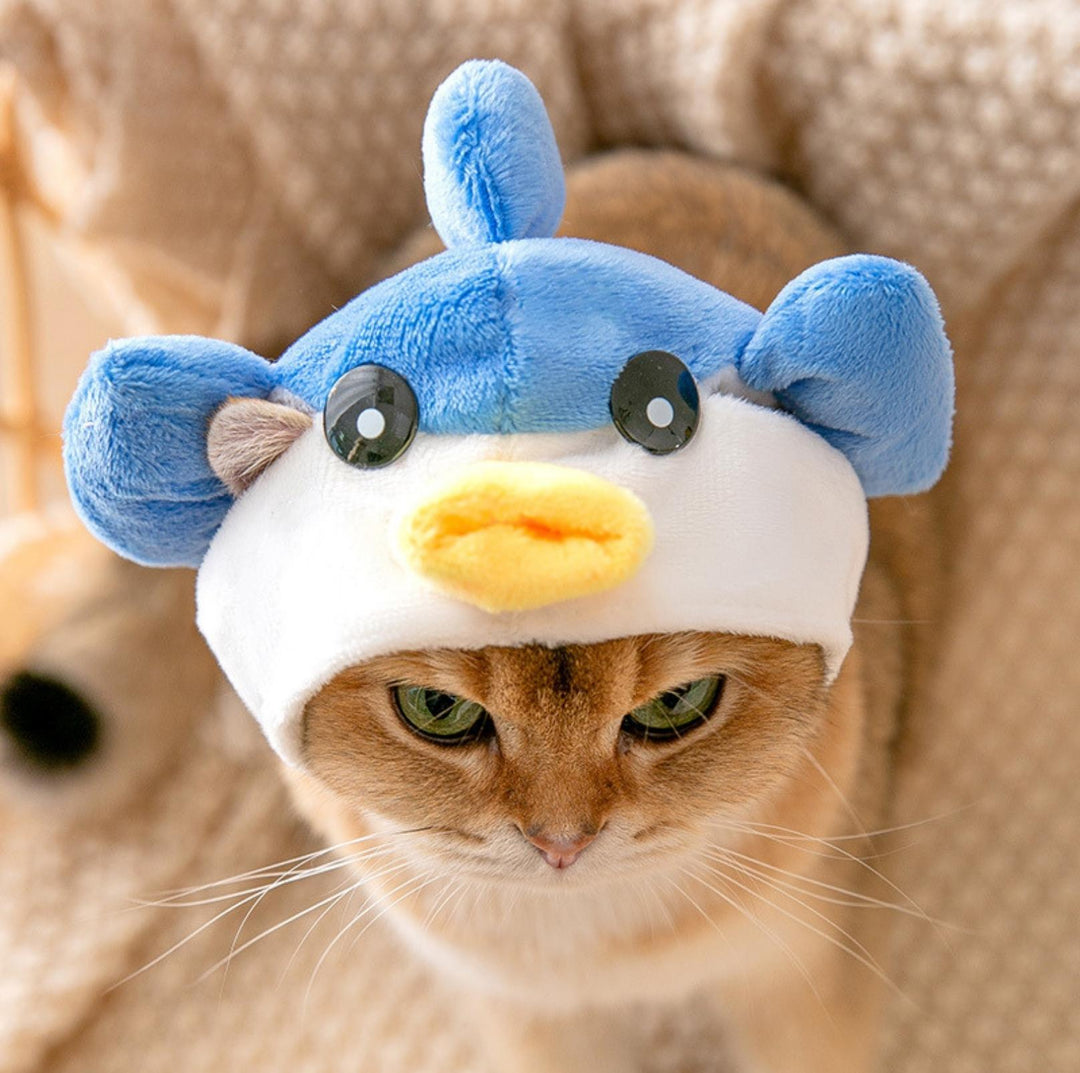 3D Cartoon Animal Velvet Pet Headdress for Festivals &amp; Parties