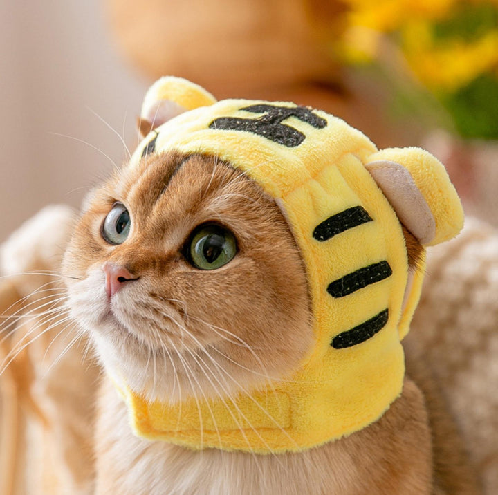 3D Cartoon Animal Velvet Pet Headdress for Festivals &amp; Parties
