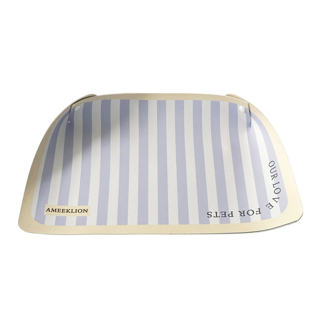 Strip Pattern Foldable PU Pet Feeding Mat