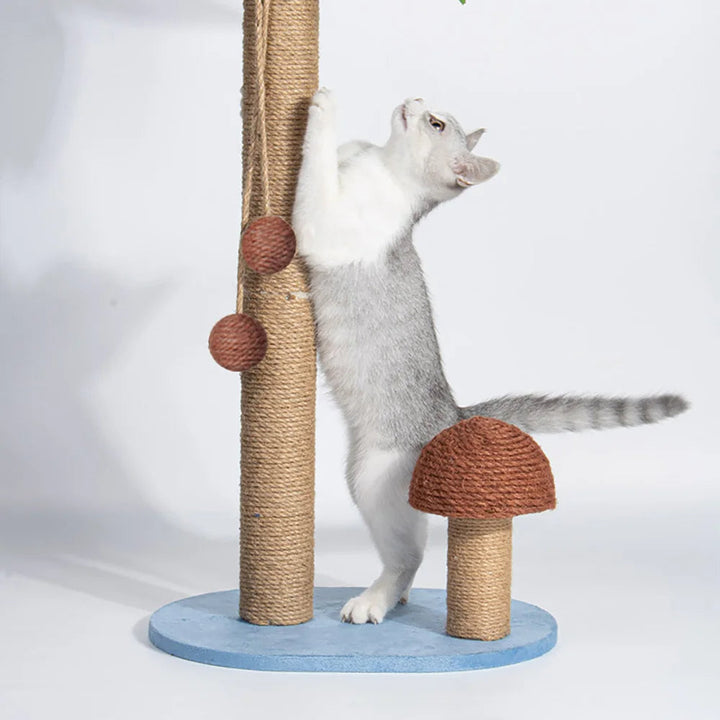 Sisal Cat Palm &amp; Mushroom Scratching Post