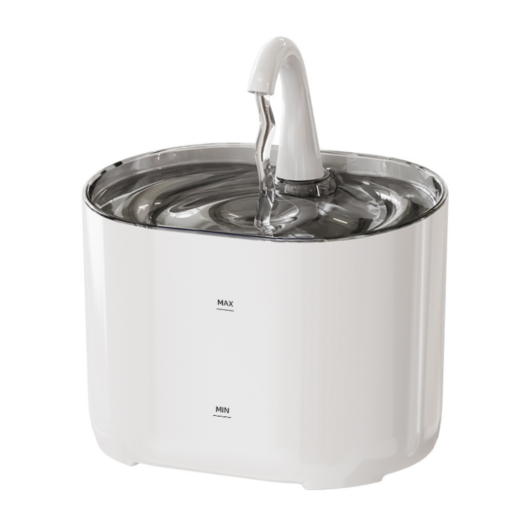 2.2L Transparent Pet Water Fountain with Dual Flow Mode