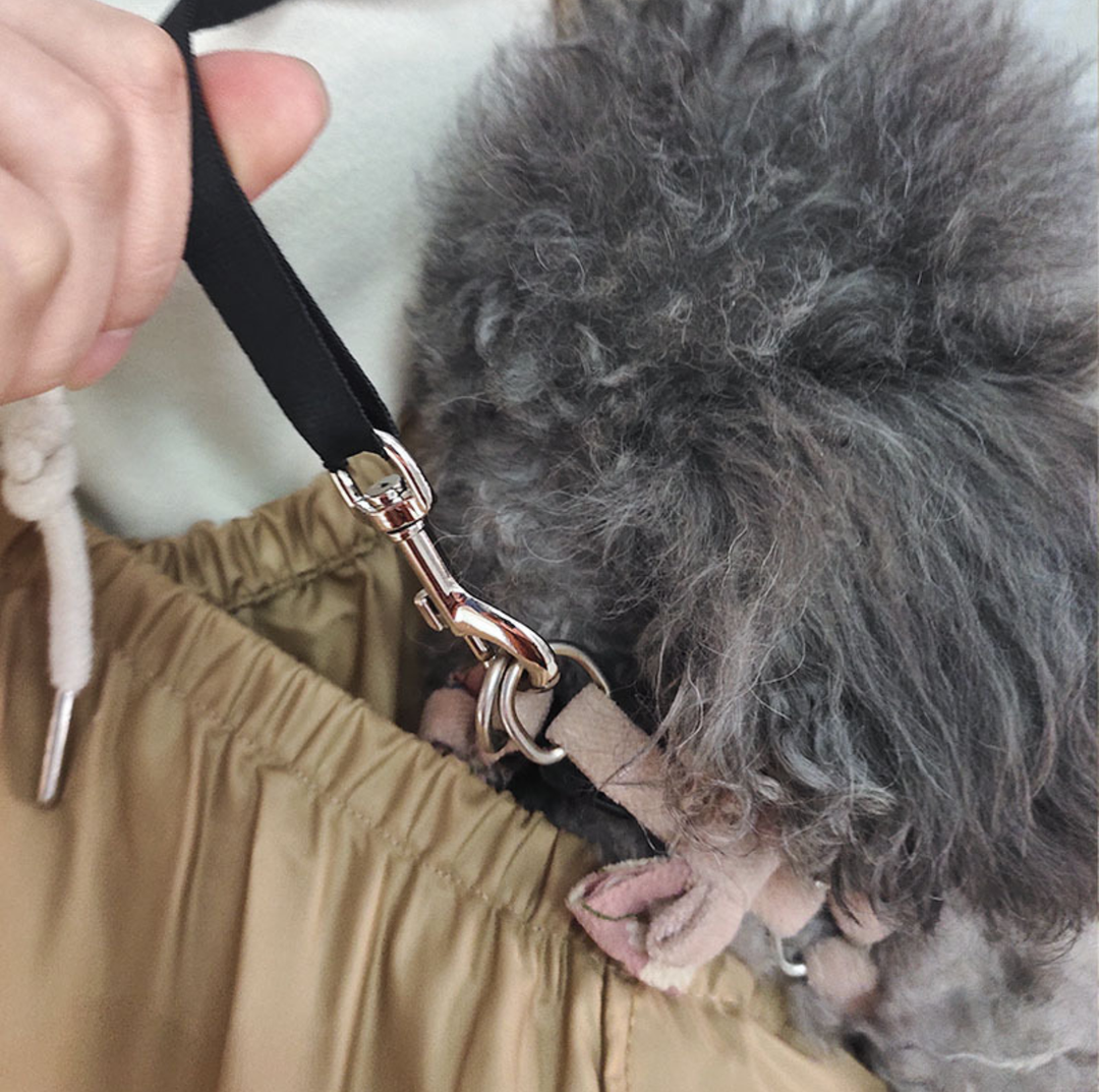 Single-Shoulder Pet Sling Backpack with Safety Buckle for Small Pets Under 6 kg