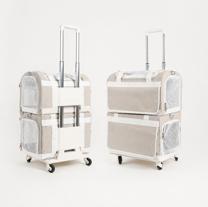 Double-Decker Detachable Pet Carrier Stroller
