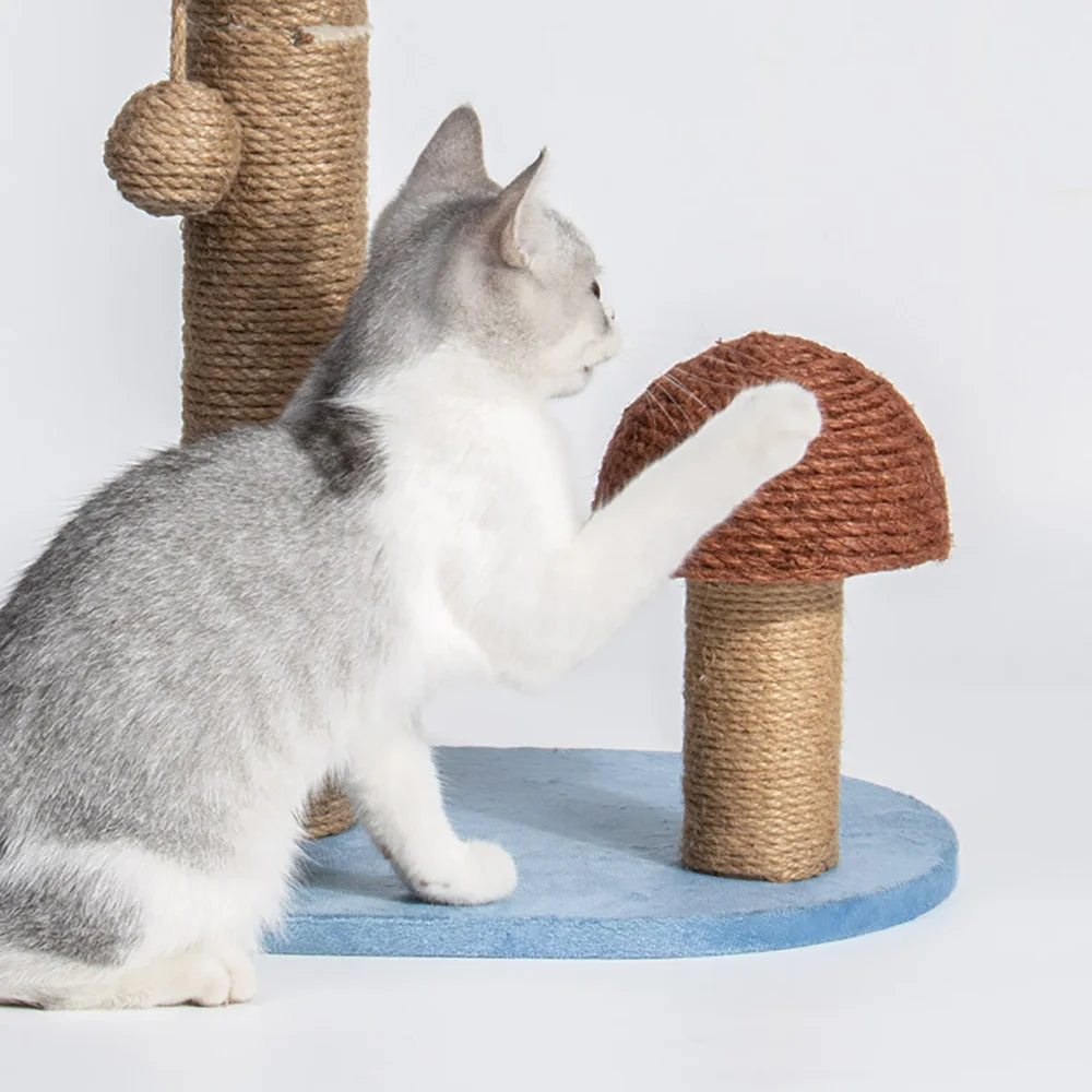 Sisal Cat Palm &amp; Mushroom Scratching Post