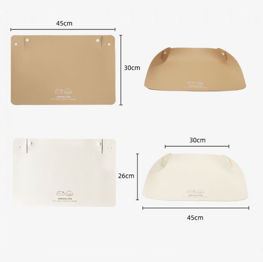 Foldable Waterproof PU Feeding Mat – Splash-Proof &amp; Easy-Clean