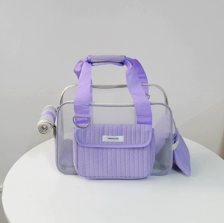 Quilted Mesh Pet Carrier Bag with Shoulder Strap - Up to 6 kg