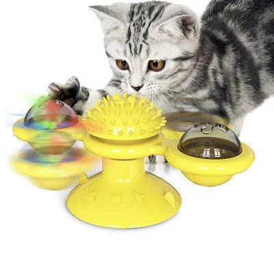 Cat Fun &amp; Scratching Windmill - PlaySpin