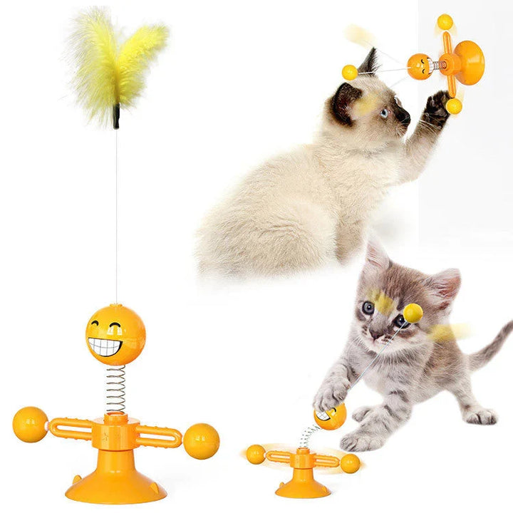 Cat Fun &amp; Scratching Windmill - PlaySpin