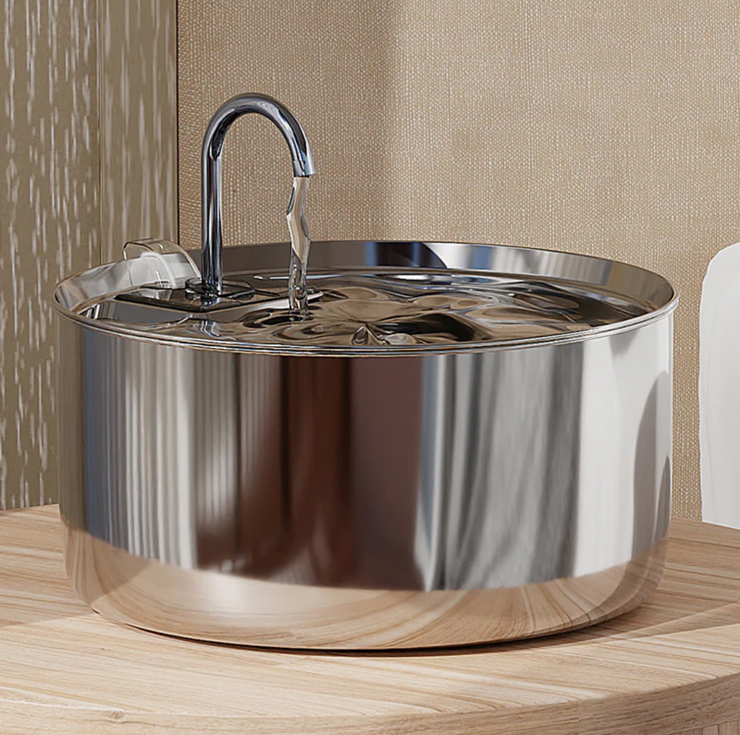 7L Stainless Steel Automatic Pet Water Fountain