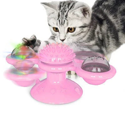 Cat Fun &amp; Scratching Windmill - PlaySpin