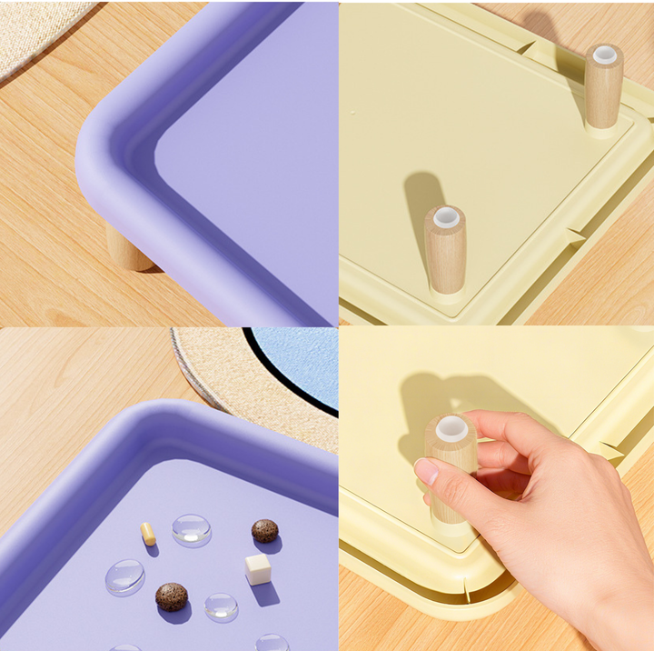 Raised Double Pet Bowl Stand (Bowls Not Included)