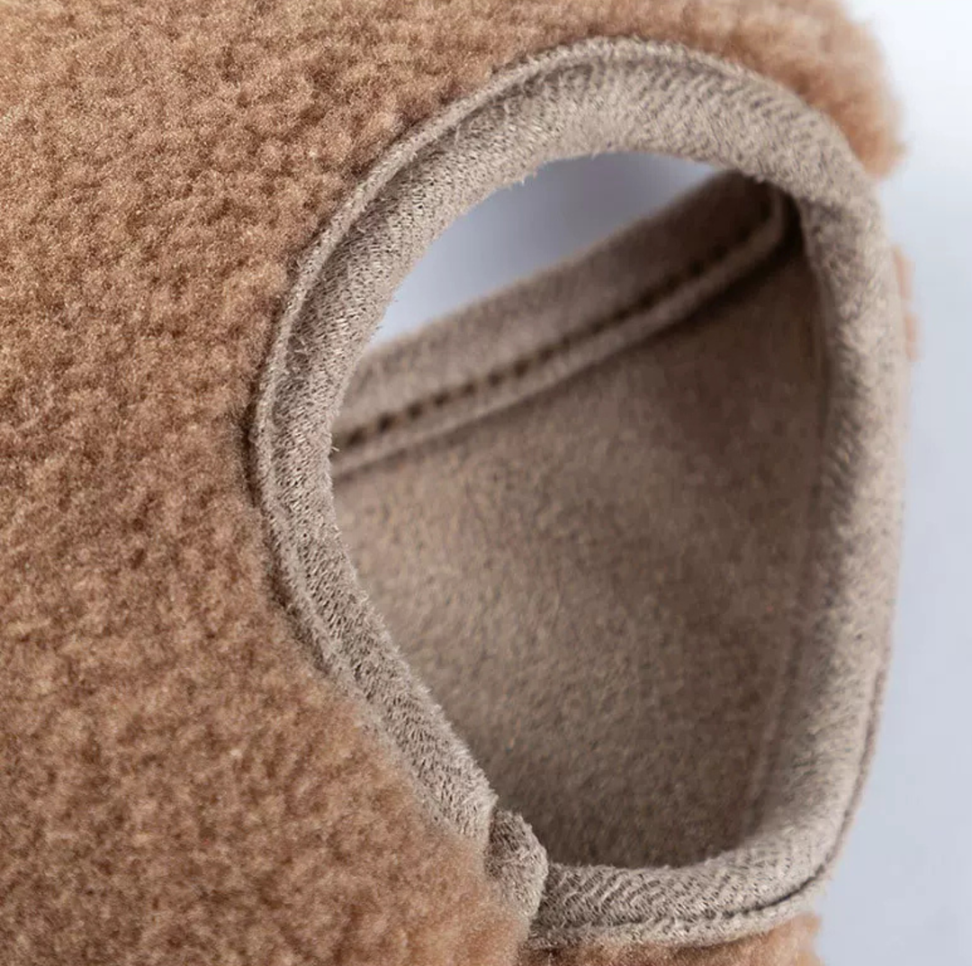 Bear Embroidered Teddy Fleece Pet Vest for Cats &amp; Small Dogs