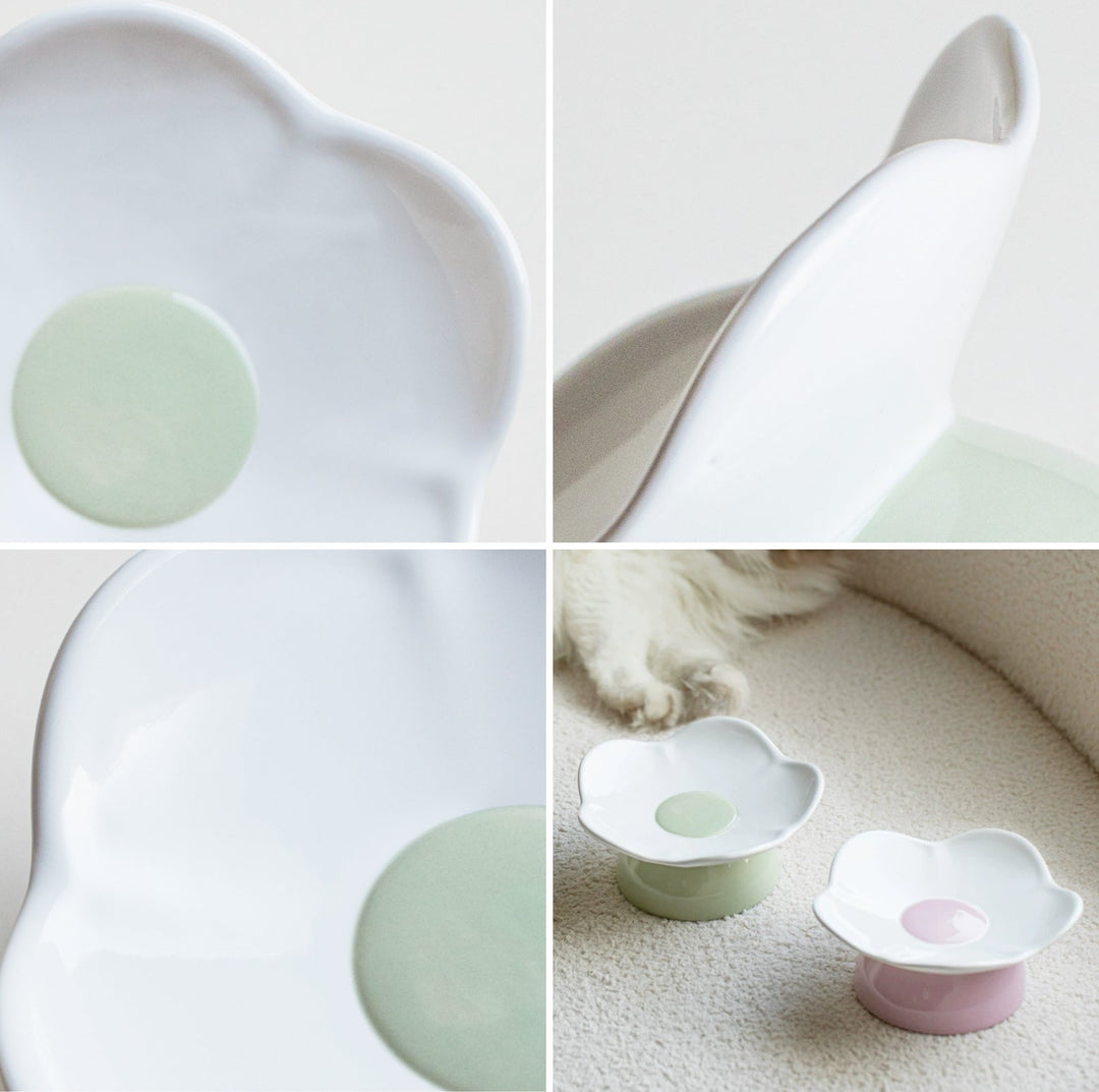 Sweet Flower Pet Ceramic Bowl