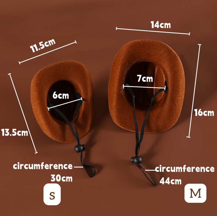 Western Cowboy Pet Hat &amp; Bandana Set