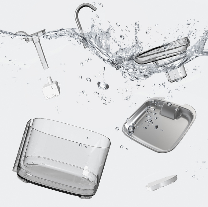 3.2L Automatic Pet Water Fountain – Stainless Steel Top