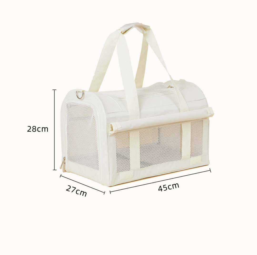 Oxford Dome Pet Travel Carrier with Side Opening for Cats &amp; Small Dogs