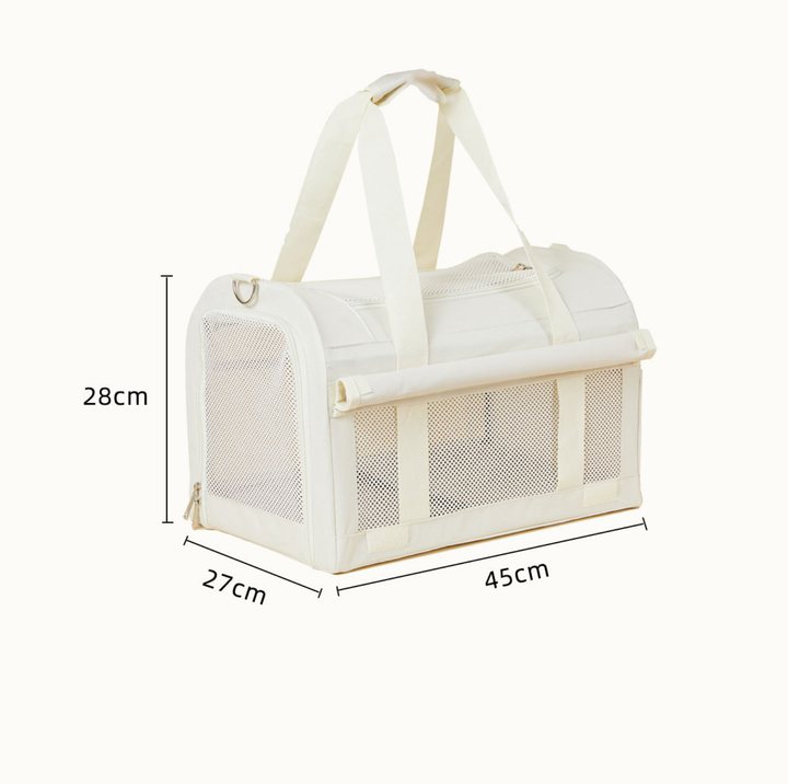 Oxford Dome Pet Travel Carrier with Side Opening for Cats &amp; Small Dogs