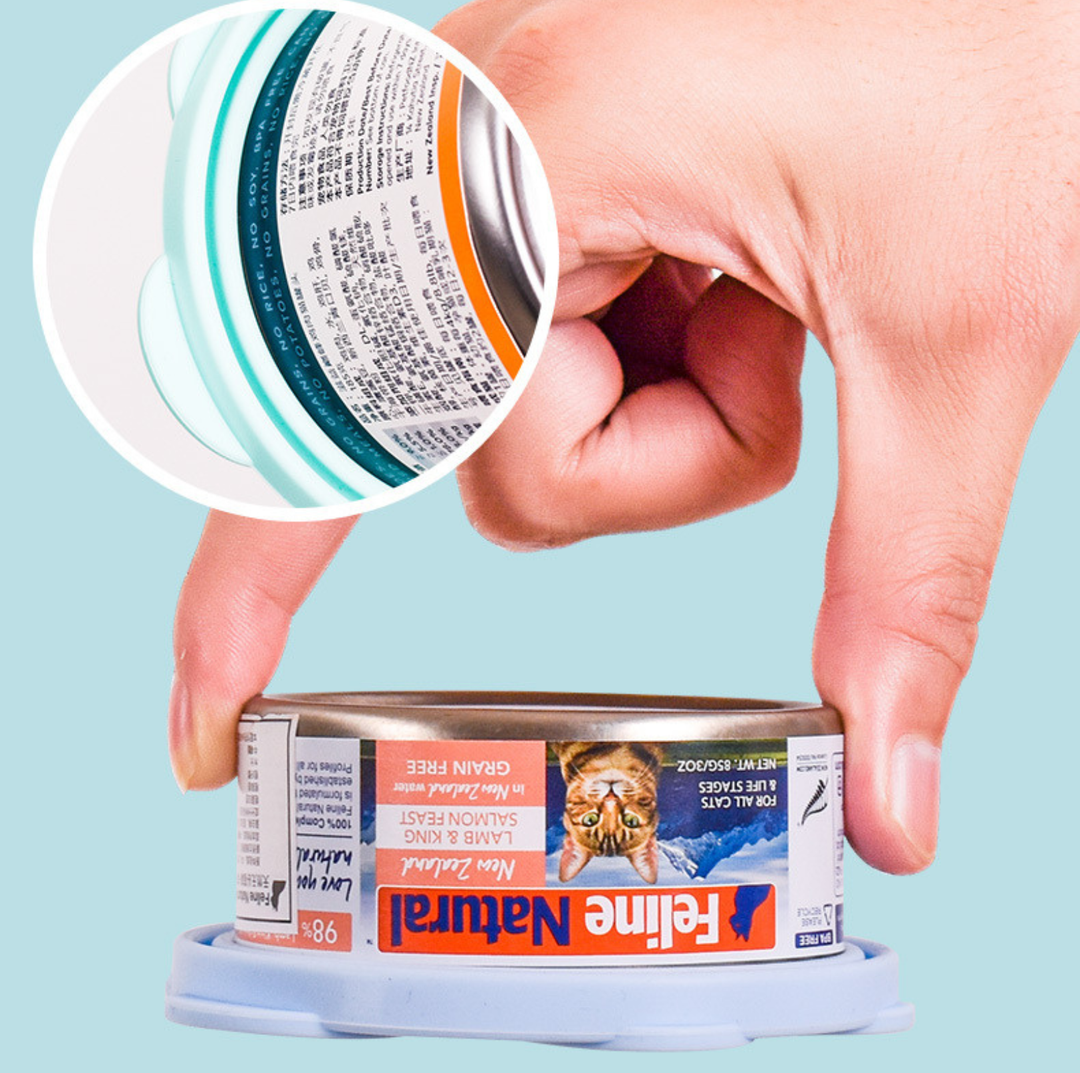 Paw-Shaped Silicone Can Lid &amp; Feeding Spoon (Available Saperately)