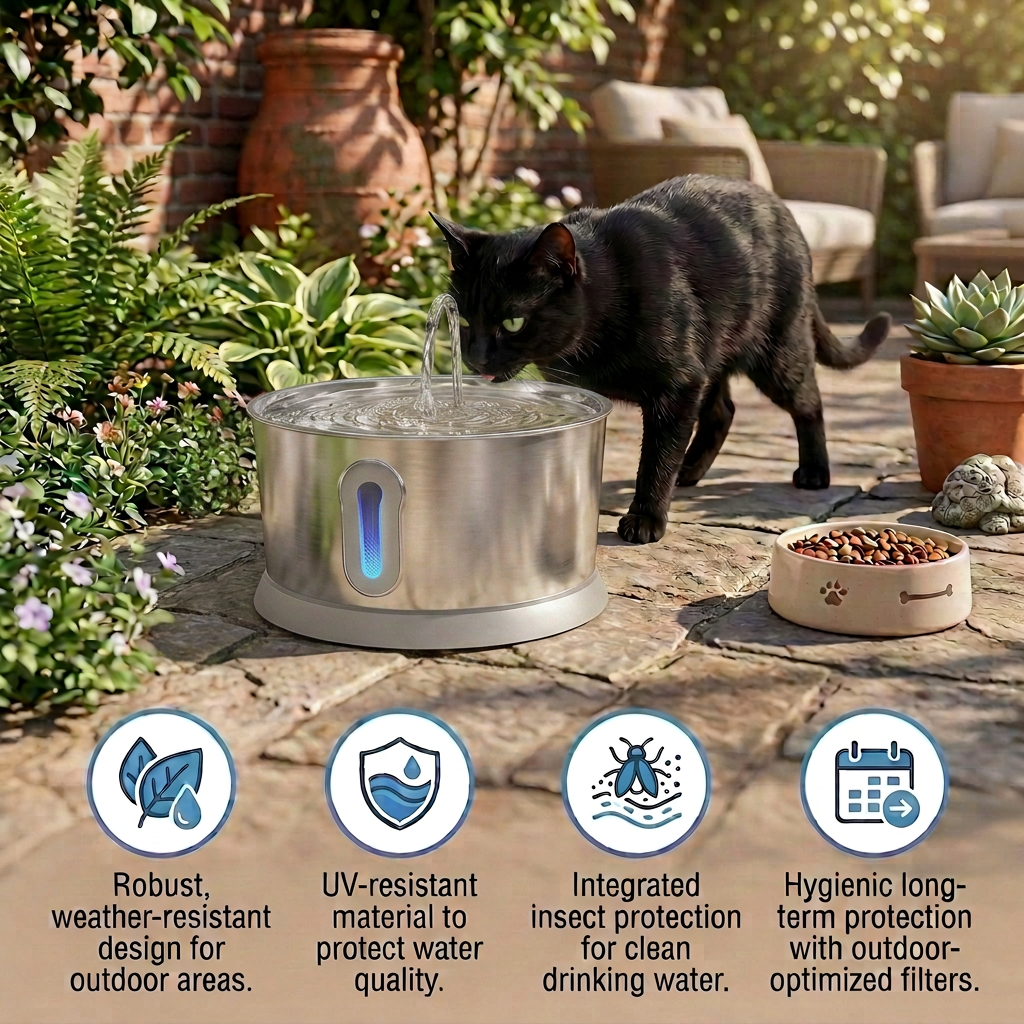 Smart Antibacterial Stainless Steel Pet Water Fountain – 4L Ultra-Quiet for Improved Pet Hydration &amp; Health
