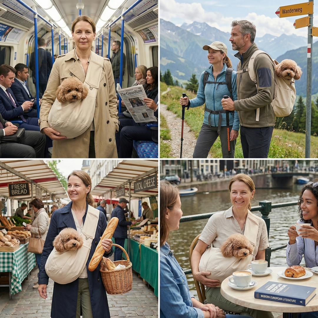 Portable Dog Shoulder Backpack – Breathable, Water-Resistant &amp; Secure