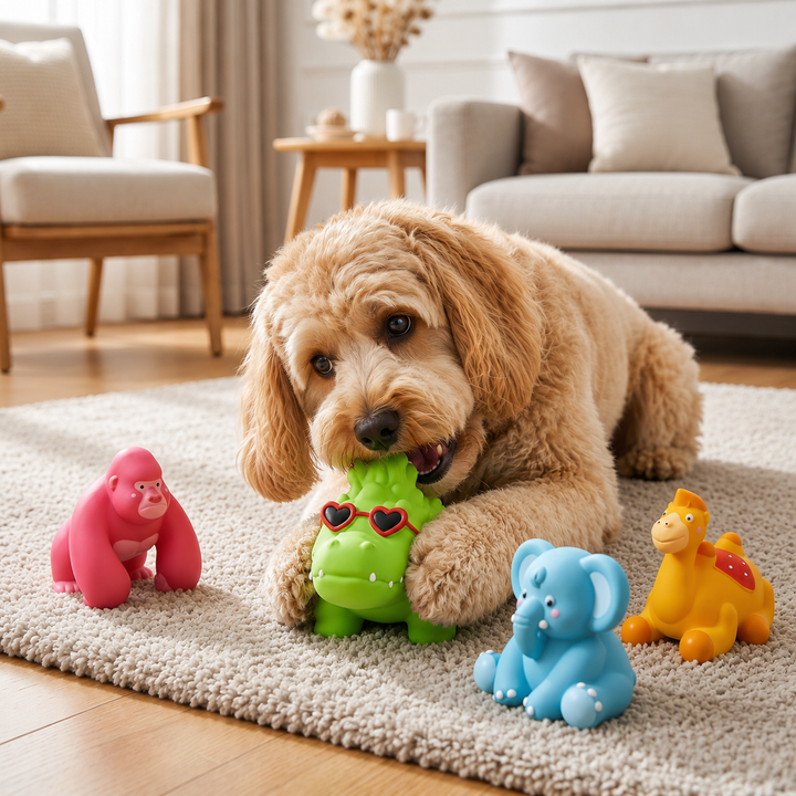 Cute Latex Chew &amp; Squeak Dog Toy