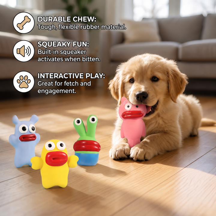 Interactive Chew &amp; Squeak Puppy Toy