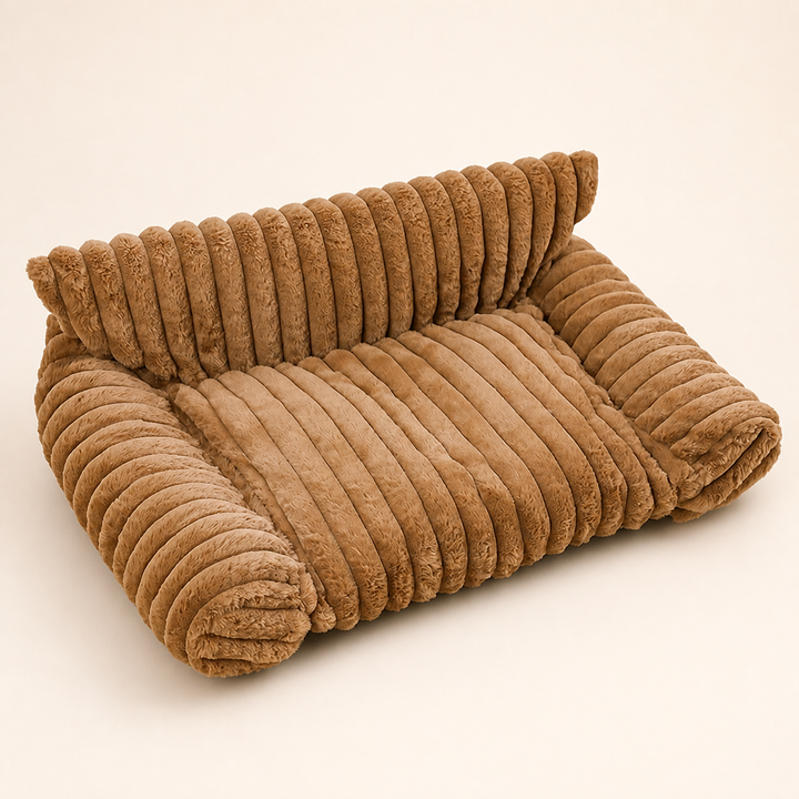Fluffy Cloud Cat Sofa Bed with Soft Bolsters &amp; Washable Covers