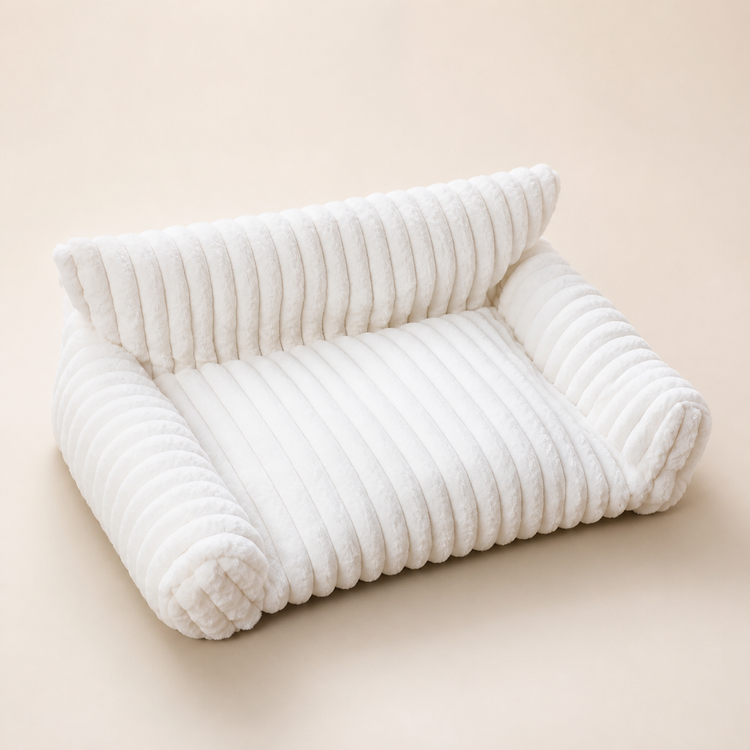 Fluffy Cloud Cat Sofa Bed with Soft Bolsters &amp; Washable Covers
