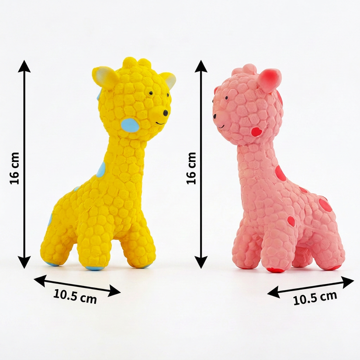 Interactive Squeaky Giraffe Toy for Dogs