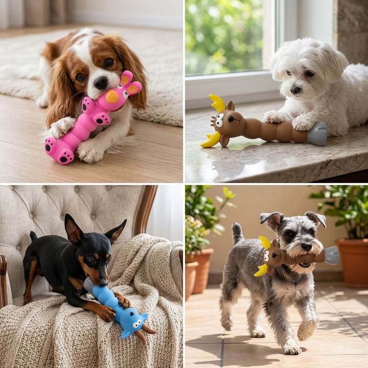 Flexible Animal-Shaped Dog Chew Toy