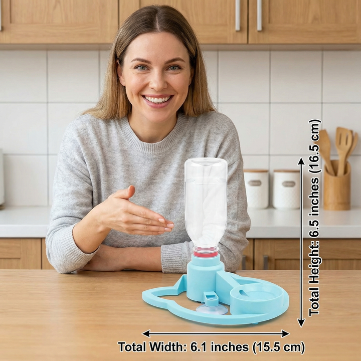 Automatic Pet Water Dispenser – No Power Required, Spill-Proof &amp; Travel-Friendly