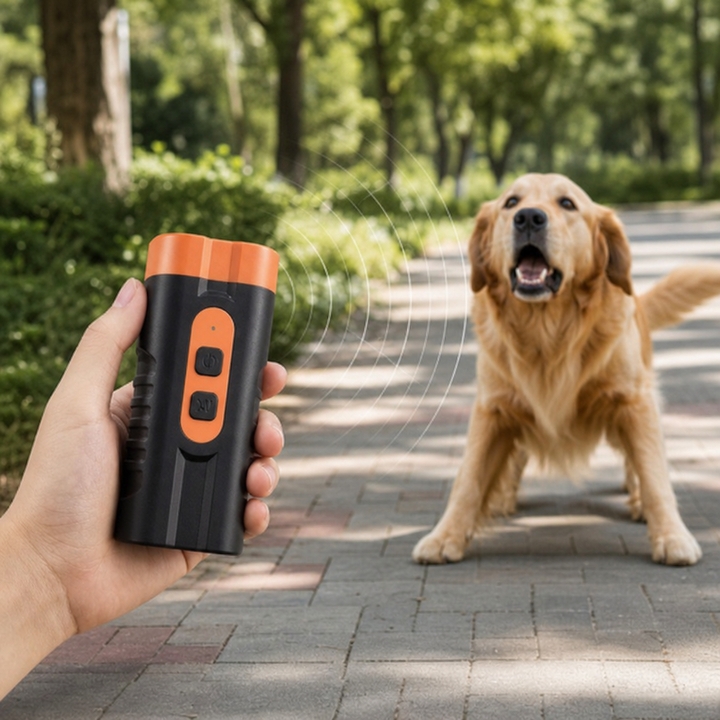 Ultrasonic Dog Bark Control Device – Portable &amp; Rechargeable