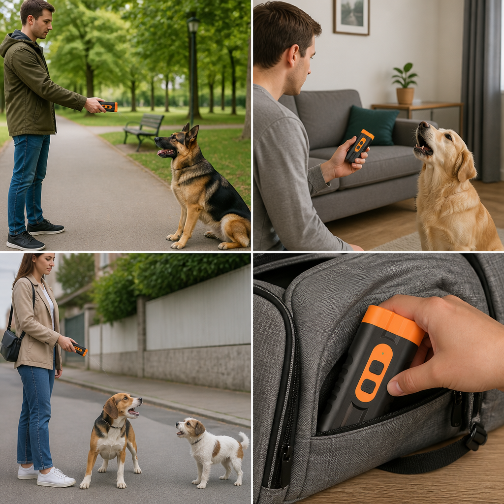 Ultrasonic Dog Bark Control Device – Portable &amp; Rechargeable