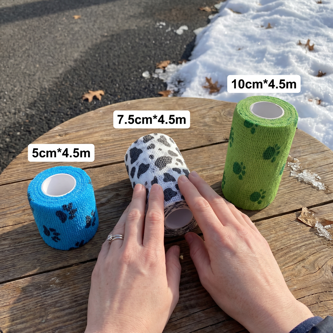 Self-Adhesive Pet Bandage Wrap for Hot Pavement &amp; Snow Protection