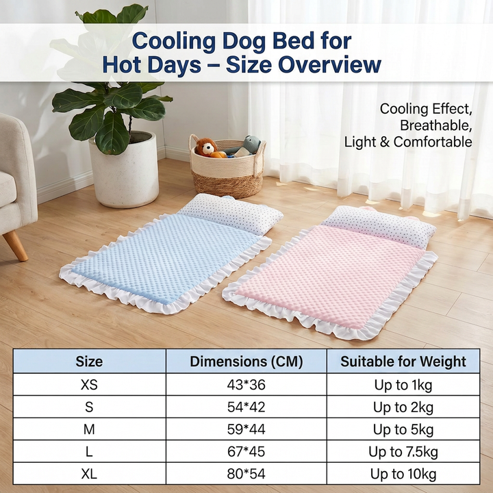 Cooling Dog Bed for Hot Days – Soft, Washable &amp; Comfortable